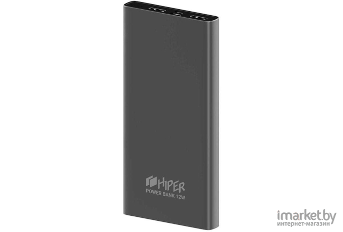 Портативное зарядное устройство Hiper Metal  10K  10000 mAh Space Gray