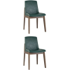 Стул Stool Group LOKI экокожа 2 шт зеленый [LW1808 PU GREEN EY416 X2]