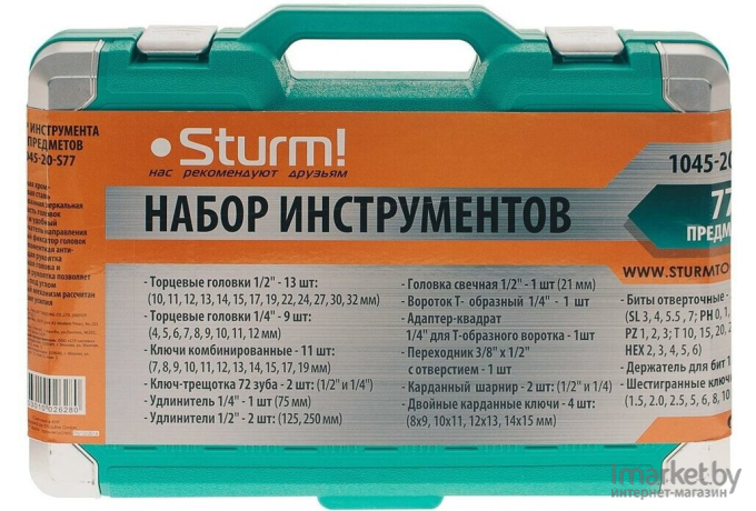 Набор инструментов Sturm 1045-20-S77 77 пр