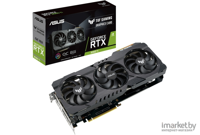 Видеокарта ASUS RTX 3060Ti 8Gb GDDR6 [TUF-RTX3060TI-O8G-V2-GAMING]