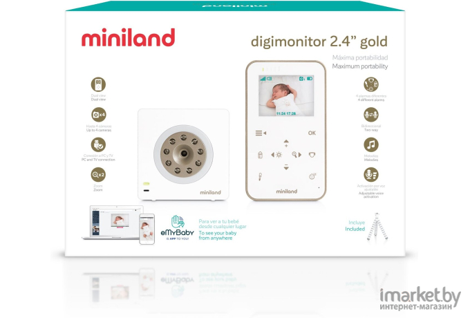 Видеоняня Miniland Digimonitor 2,4 Gold [89235]