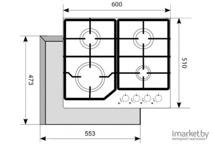 Варочная панель Akpo PGA 604 LXC