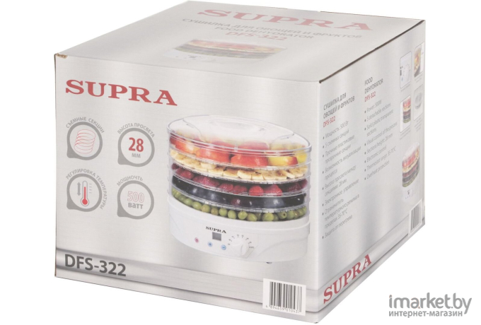 Сушилка для овощей и фруктов Supra DFS-322