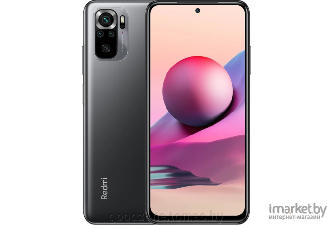 Мобильный телефон Xiaomi Redmi Note 10S 6GB/64GB NFC M2101K7BNY Onyx Gray