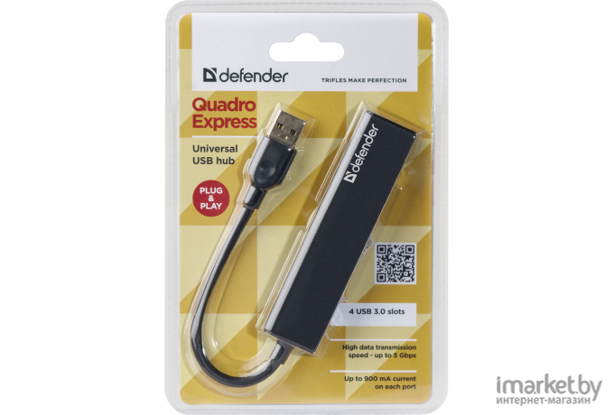 USB-хаб Defender Quadro Express [83204]