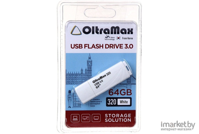 Usb flash Oltramax OM-64GB-320 White