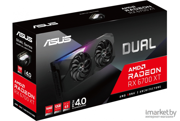 Видеокарта ASUS DUAL-RX6700XT-12G RTL