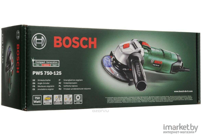 Угловая шлифмашина Bosch PWS 750-125 [0.603.3A2.40D]