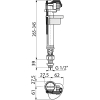 Комплектующие для систем водоснабжения Alcaplast Впускной механизм [A17-1/2-BL-01]