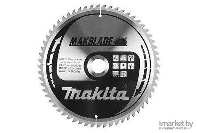 Диск пильный Makita 270х30 мм 60 зуб [B-35330]