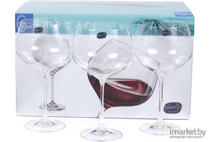 Набор бокалов для вина Bohemia Megan 40856/700