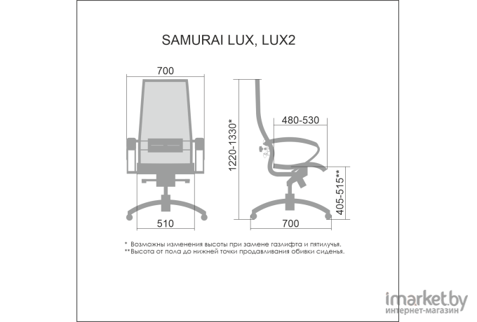 Офисное кресло Metta Samurai Lux черный