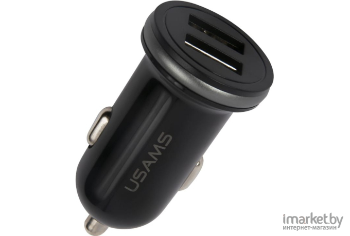 Зарядное устройство Usams US-CC050 C4 2.4A Dual USB черный [CC50GC01]