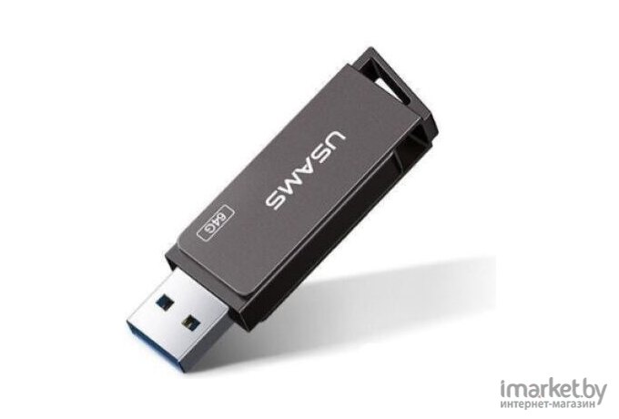 Usb flash Usams 128Gb USB3.0 US-ZB197 Rotatable High Speed серый [ZB197UP01]