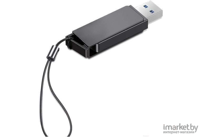 Usb flash Usams 16Gb USB3.0 US-ZB194 Rotatable High Speed серый [ZB194UP01]