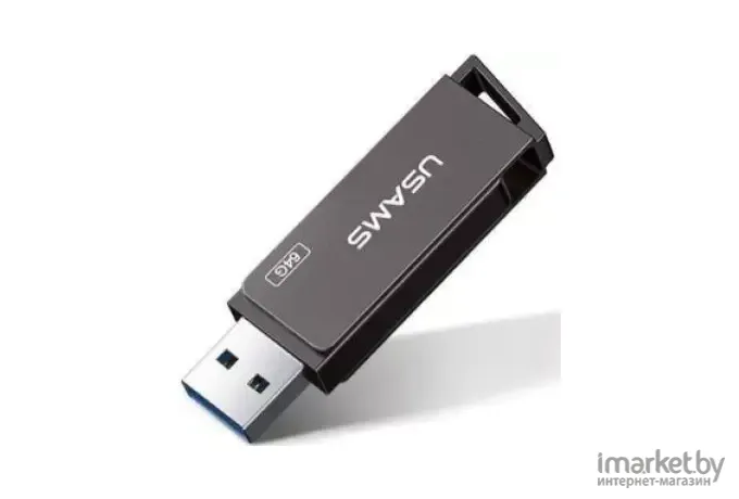 Usb flash Usams 32Gb USB3.0 US-ZB195 Rotatable High Speed серый [ZB195UP01]