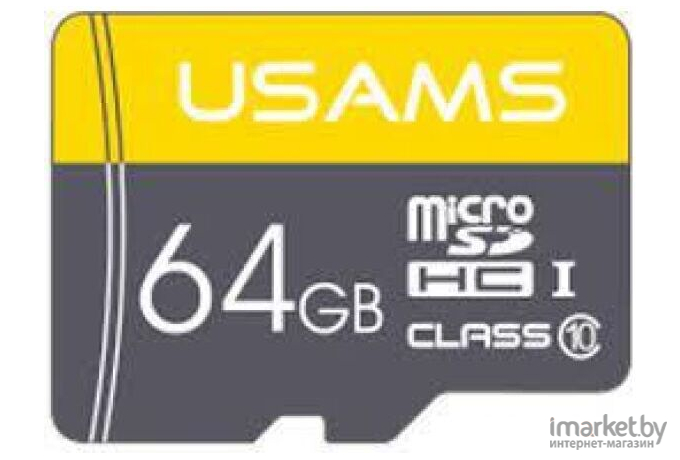 Карта памяти Usams MicroSDHC 32Gb Class 10 USAMS US-ZB095 желтый [ZB95TF01]