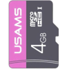 Карта памяти Usams MicroSDHC 4Gb Class 10 US-ZB100 розовый [ZB100TF01]