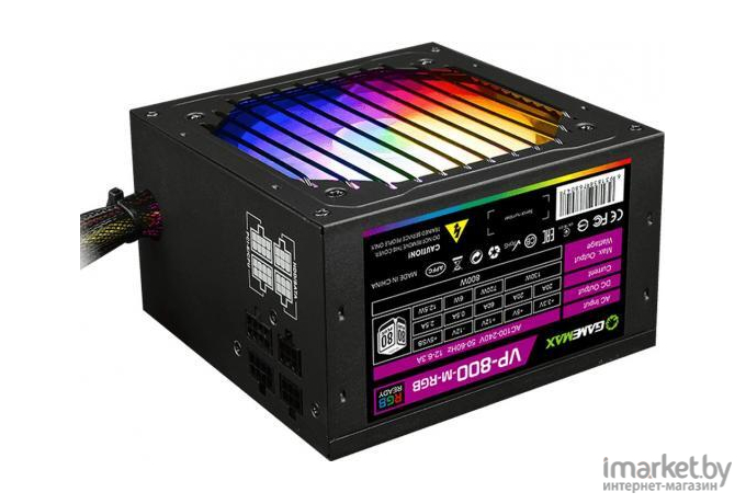 Блок питания GameMax VP-800-RGB-MODULAR 80+