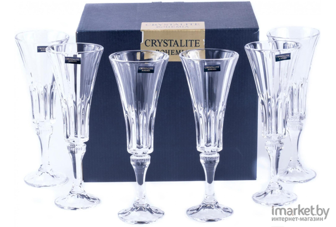 Набор бокалов для шампанского Crystalite Bohemia WELLINGTON [9K7/1KC88/0/99S37/180-669]