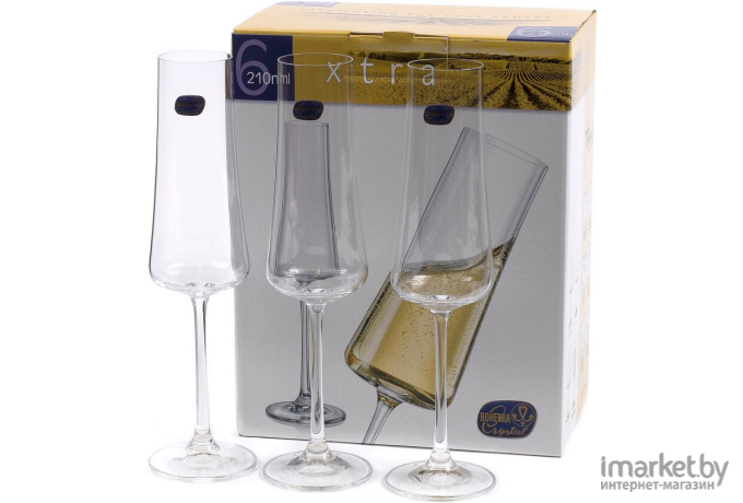 Набор бокалов для шампанского Crystalite Bohemia Xtra [40862/210]