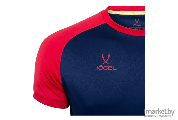 Футболка игровая Jogel CAMP Reglan Jersey JFT-1021 S темно-синий/красный
