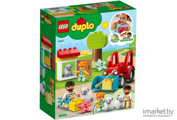 Конструктор LEGO DUPLO Town Фермерский трактор и животные [10950]