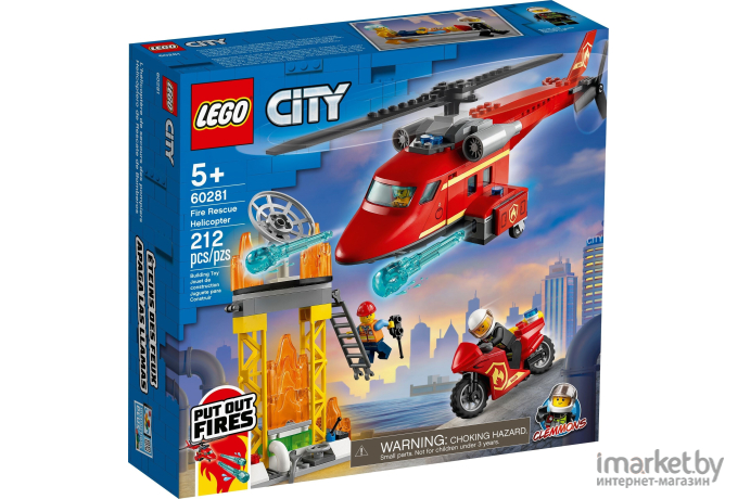 Конструктор LEGO City Спасательный пожарный вертолёт (60281)