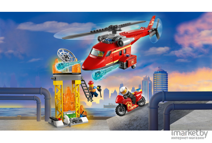 Конструктор LEGO City Спасательный пожарный вертолёт (60281)