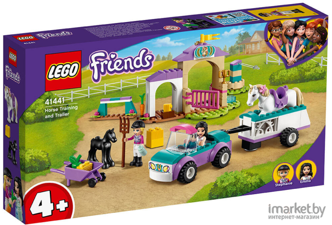 Конструктор LEGO FRIENDS Тренировка лошади и прицеп для перевозки [41441]