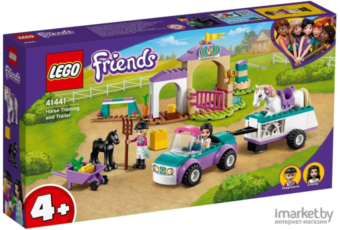 Конструктор LEGO FRIENDS Тренировка лошади и прицеп для перевозки [41441]