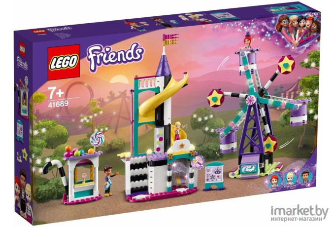 Конструктор LEGO FRIENDS Волшебное колесо обозрения и горка [41689]