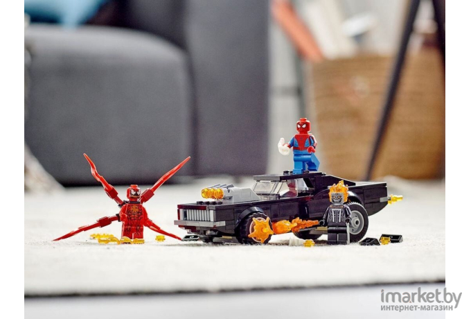 Конструктор LEGO SUPER HEROES Человек-Паук и Призрачный Гонщик против Карнажа [76173]