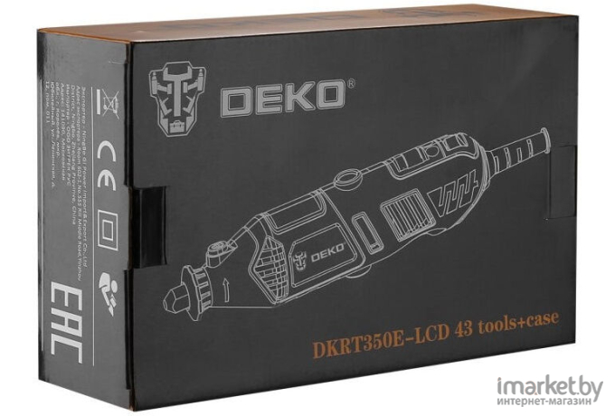 Гравер Deko DKRT350E-LCD SET 43 [063-1413]