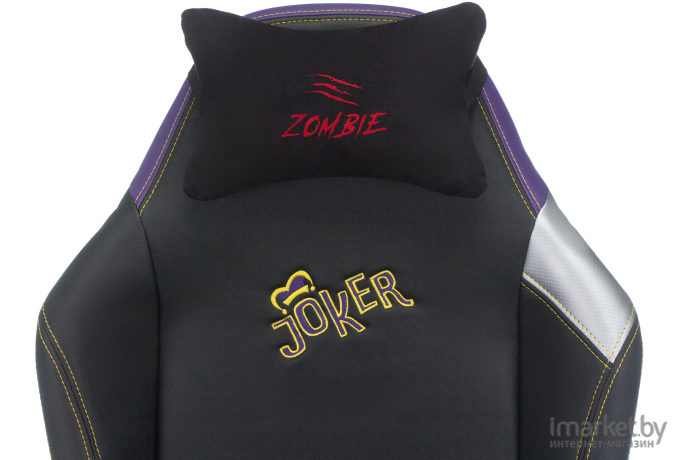 Геймерское кресло Zombie Hero Joker Pro черный/фиолетовый [HERO JOKER PRO]