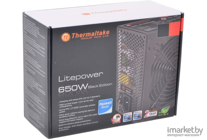 Блок питания Thermaltake ATX 650W LT-650P [LT-650PCEU]