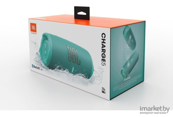 Портативная акустика JBL Charge  5 бирюзовый [JBLCHARGE5TEAL]