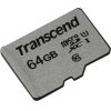 Карта памяти Transcend Флеш microSD 64GB microSDXC Class 10 UHS-I U1, (без адаптера), TLC  TS64GUSD300S