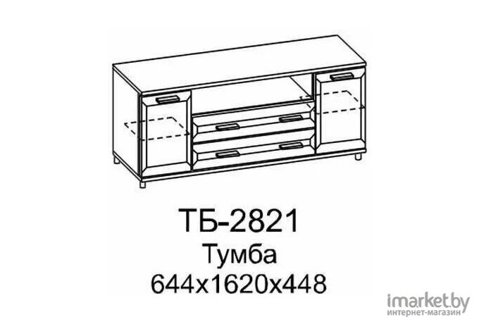 Тумба Лером ТБ-2821 гикори джексон светлый [ТБ-2821-ГС]