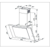 Кухонная вытяжка Weissgauff GAMMA 60 PB WH LED