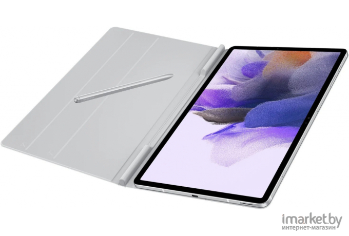 Чехол для планшета Samsung Book Cover для Tab S7+/7 FE серый [EF-BT730PJEGRU]