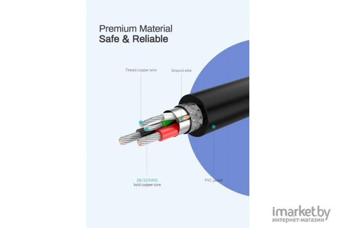 Кабель для компьютера Ugreen US289 2.0м черный [60138]