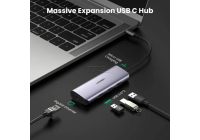 USB-хаб Ugreen CM252 серый (60718)