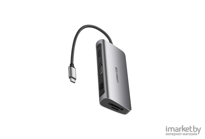 USB-хаб Ugreen CM179 серый (40873)