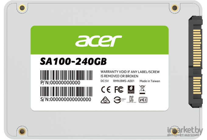 SSD диск Acer SA100 240GB [BL.9BWWA.102]