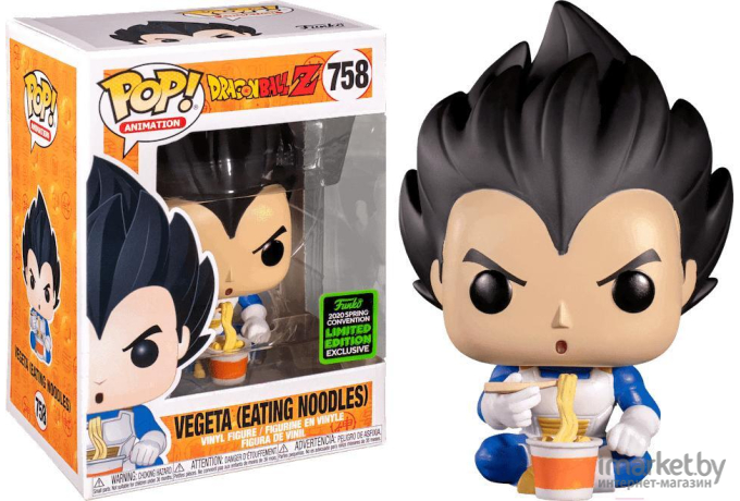 Игрушка Funko POP! Animation Dragon Ball Z Vegeta (Eating Noodles) ECCC (Exc) 45926 [Fun2549509]