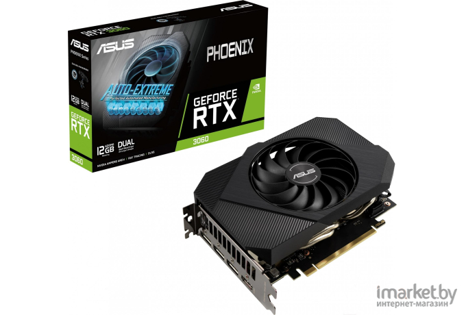 Видеокарта ASUS LHR NVIDIA GeForce RTX 3060 12288Mb 192 GDDR6 [PH-RTX3060-12G-V2]