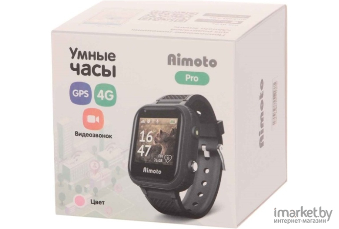 Умные часы Knopka Aimoto Pro 4G розовый [8100804]