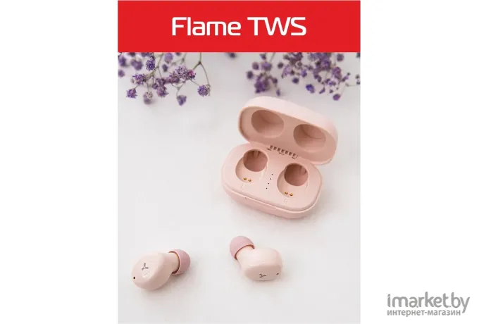 Наушники AccesStyle Flame TWS Pink