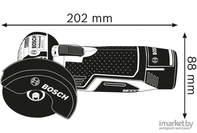 Угловая шлифмашина Bosch GWS 12V-76 [0615990M3E]